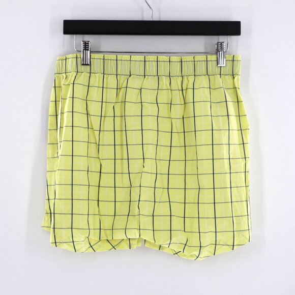 J. Crew Patterened Boxer Mens Yellow Relaxed Resort Beach Vacation Sleepwear NWT - Picture 3 of 9